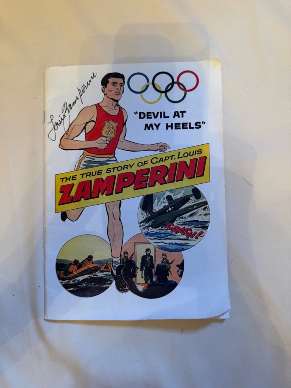 Zamperini 'Devil at My Heels' Kids Learning Toy Book - White/Red